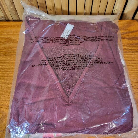 Flora Nikrooz 3 Piece Travel Pajamas Set Size XL 18/20 Pink Floral - Picture 3 of 6